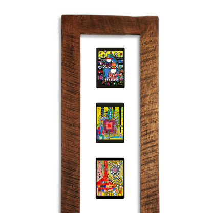 Cuadro Hundertwasser 105 x 38 cm Vertical (White)