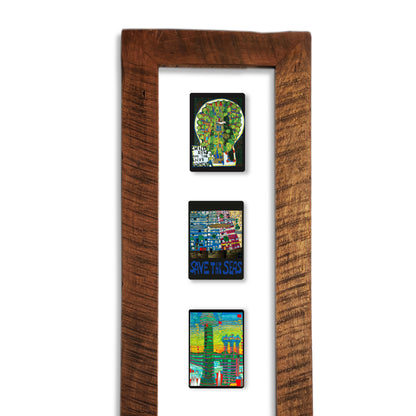 Cuadro Hundertwasser 105 x 38 cm Vertical Modelo 2