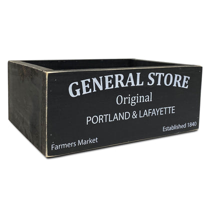 Caja Vintage Negra Grande