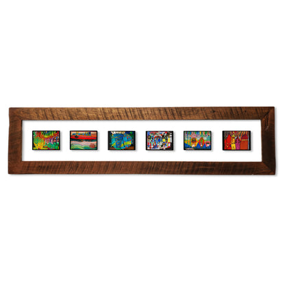 Cuadro Hundertwasser Horizontal 150 x 38 (White) - Modelo 2