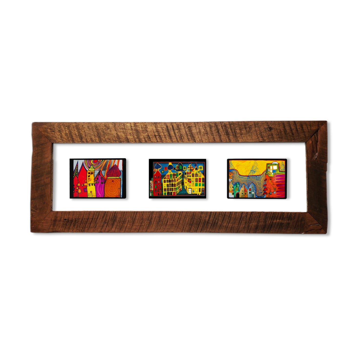 Cuadro Hundertwasser 85 x 38 cm (White)