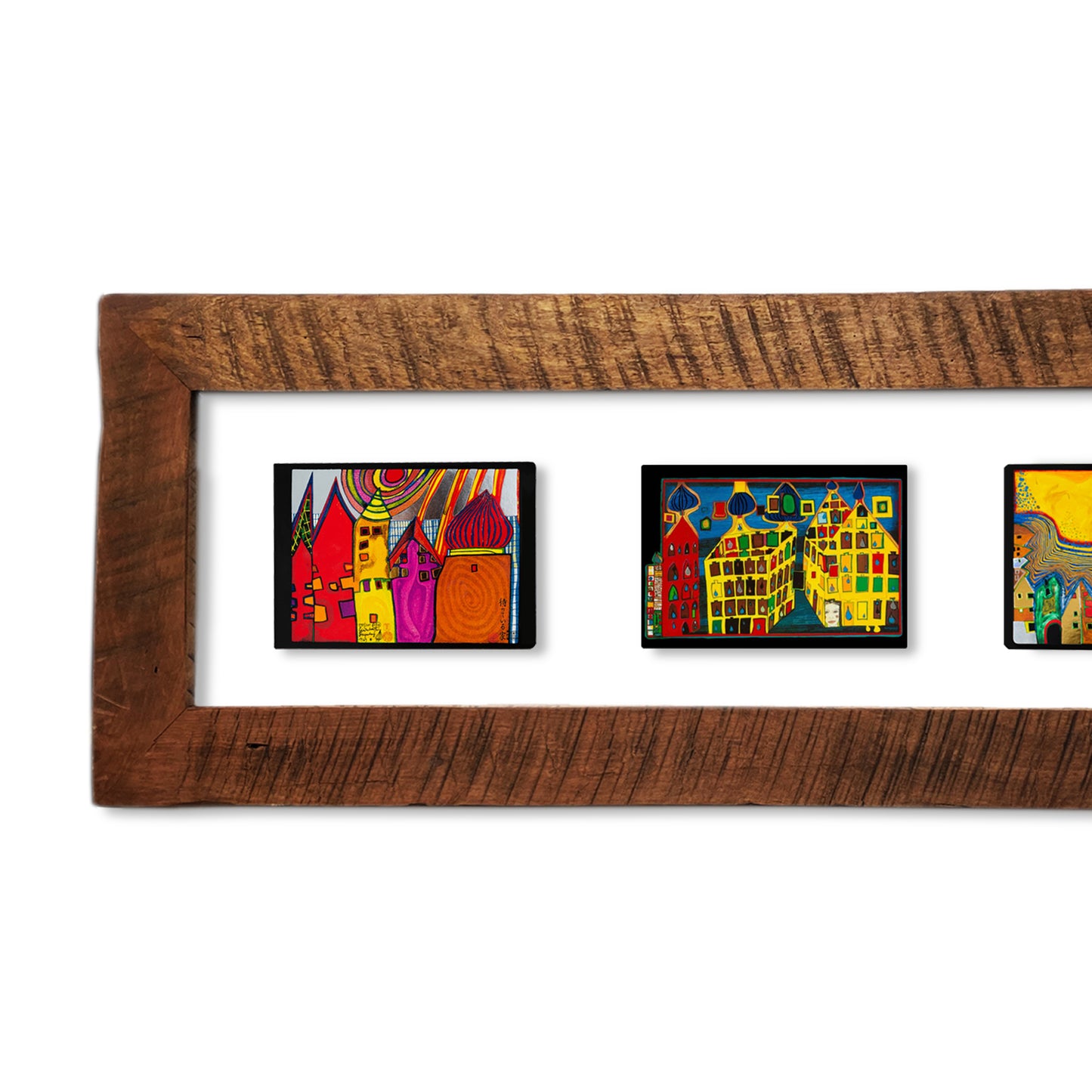 Cuadro Hundertwasser 85 x 38 cm (White)