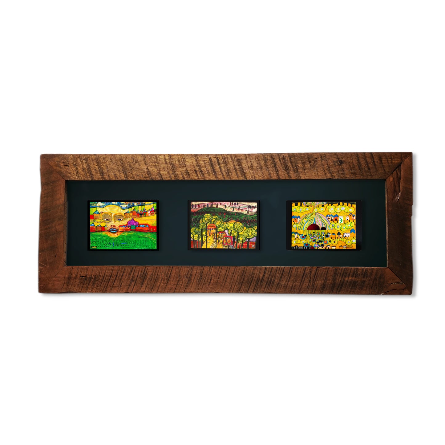 Cuadro Hundertwasser 85 x 38 cm Modelo 2 (Black)