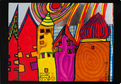 Cuadro Hundertwasser 85 x 38 cm (White)