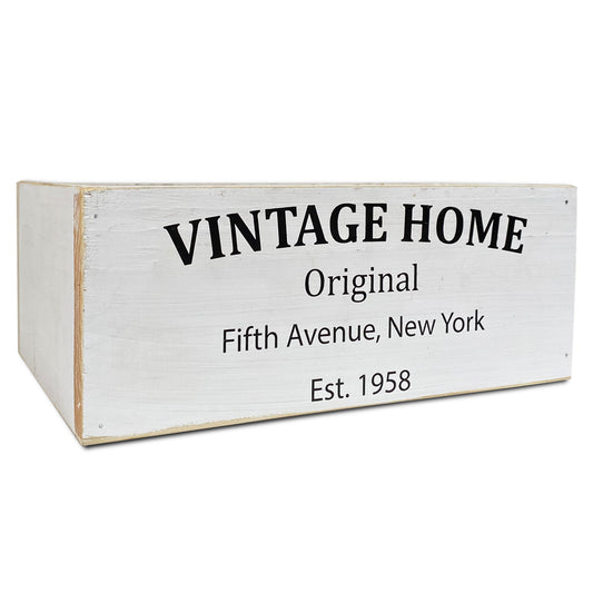 Caja Vintage Blanca Grande