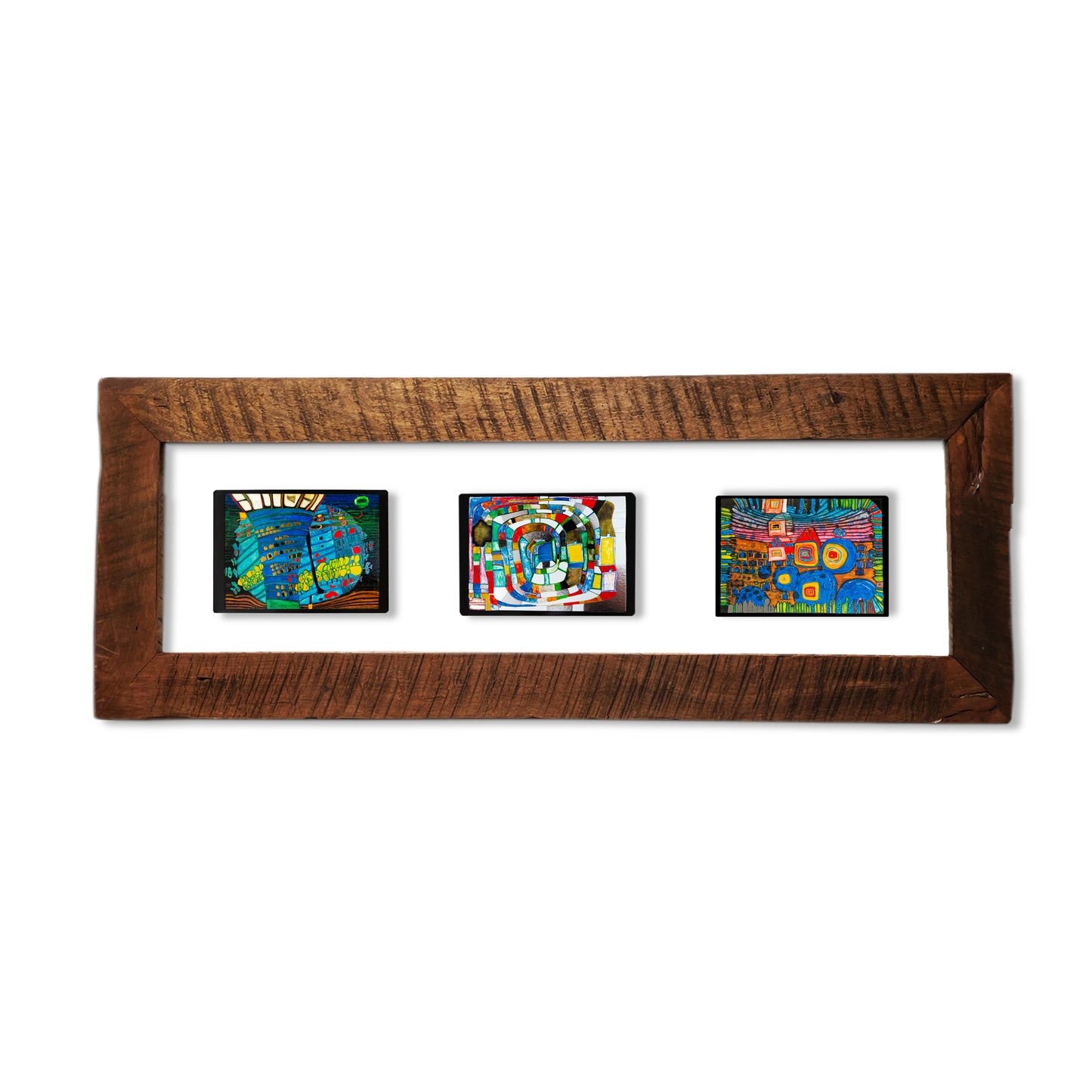 Cuadro Hundertwasser 85 x 38 cm Modelo 3 (White)