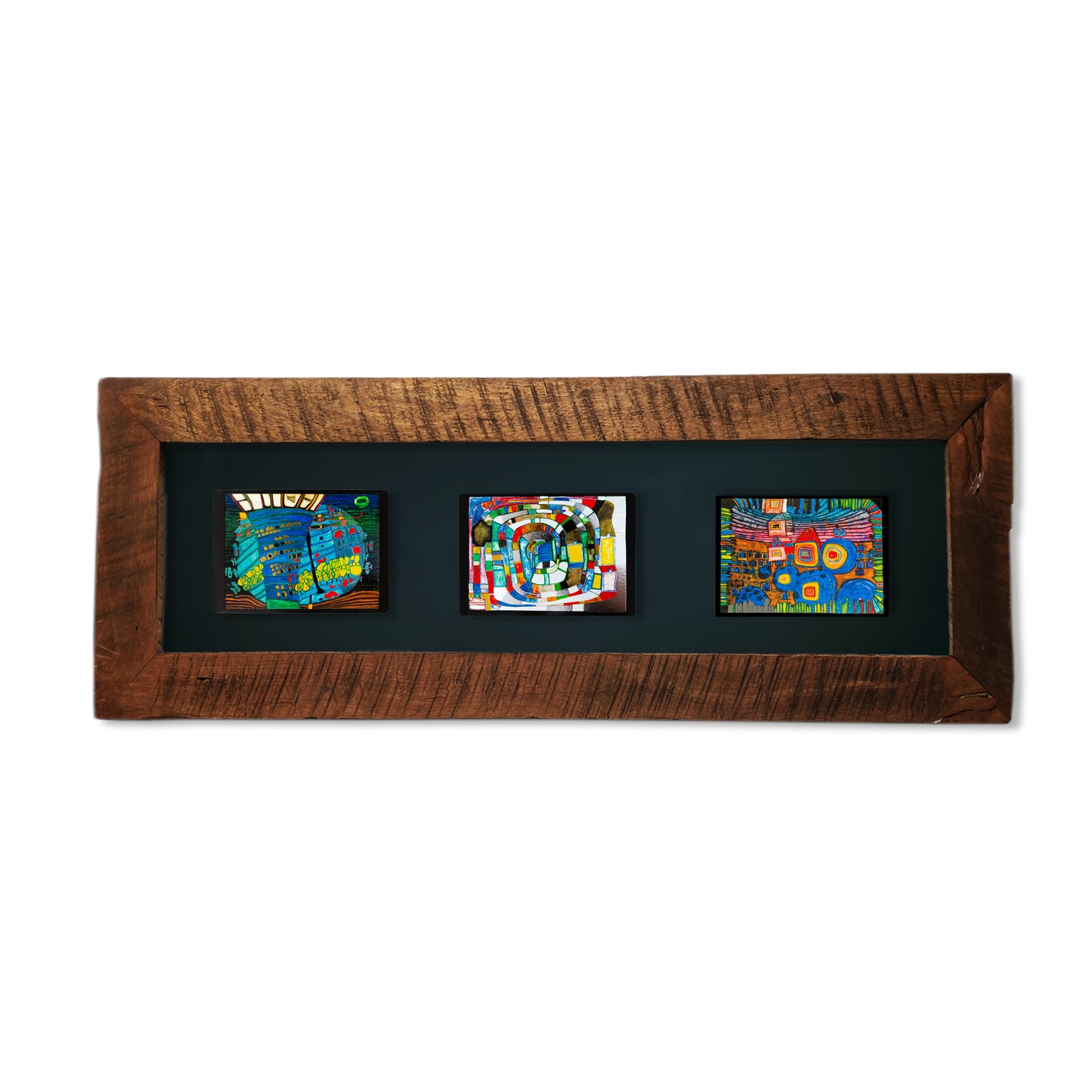 Cuadro Hundertwasser 85 x 38 cm Modelo 3 (Black)