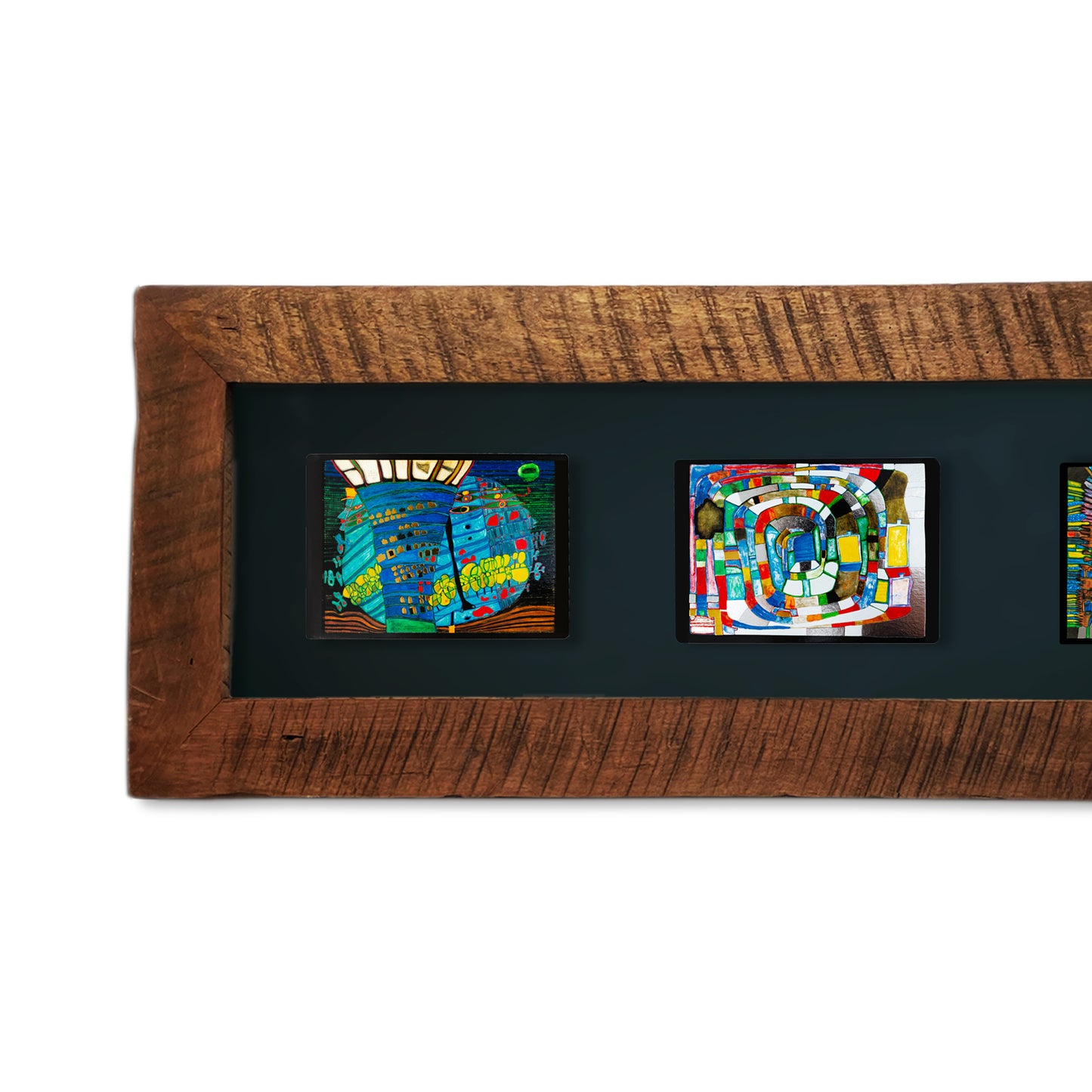 Cuadro Hundertwasser 85 x 38 cm Modelo 3 (Black)