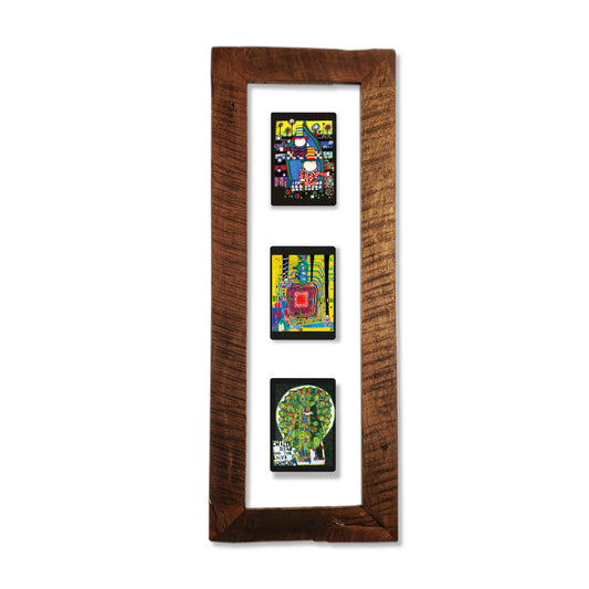 Cuadro Hundertwasser 85 x 38 cm Vertical Modelo 2 (White)